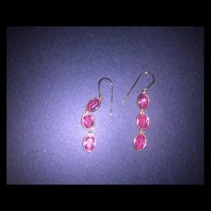 Swarovski pink crystal earrings